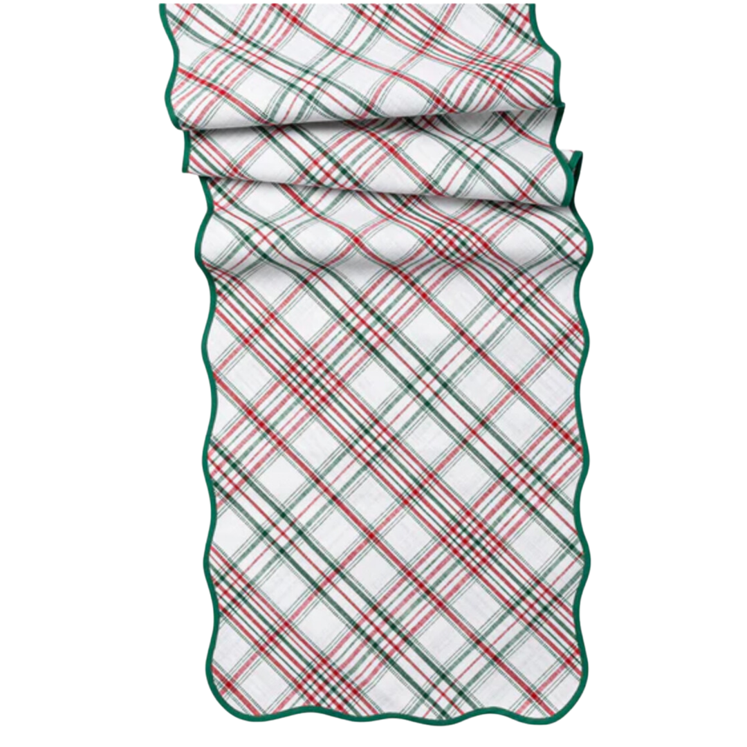 JULISKA Merry Tartan Red And Green Table Runner Default Title
