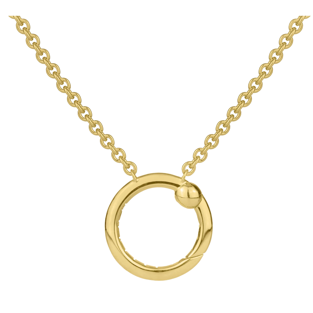 PAUL MORELLI 18K Yellow Gold Meditation Bell Slider Chain Necklace Default Title