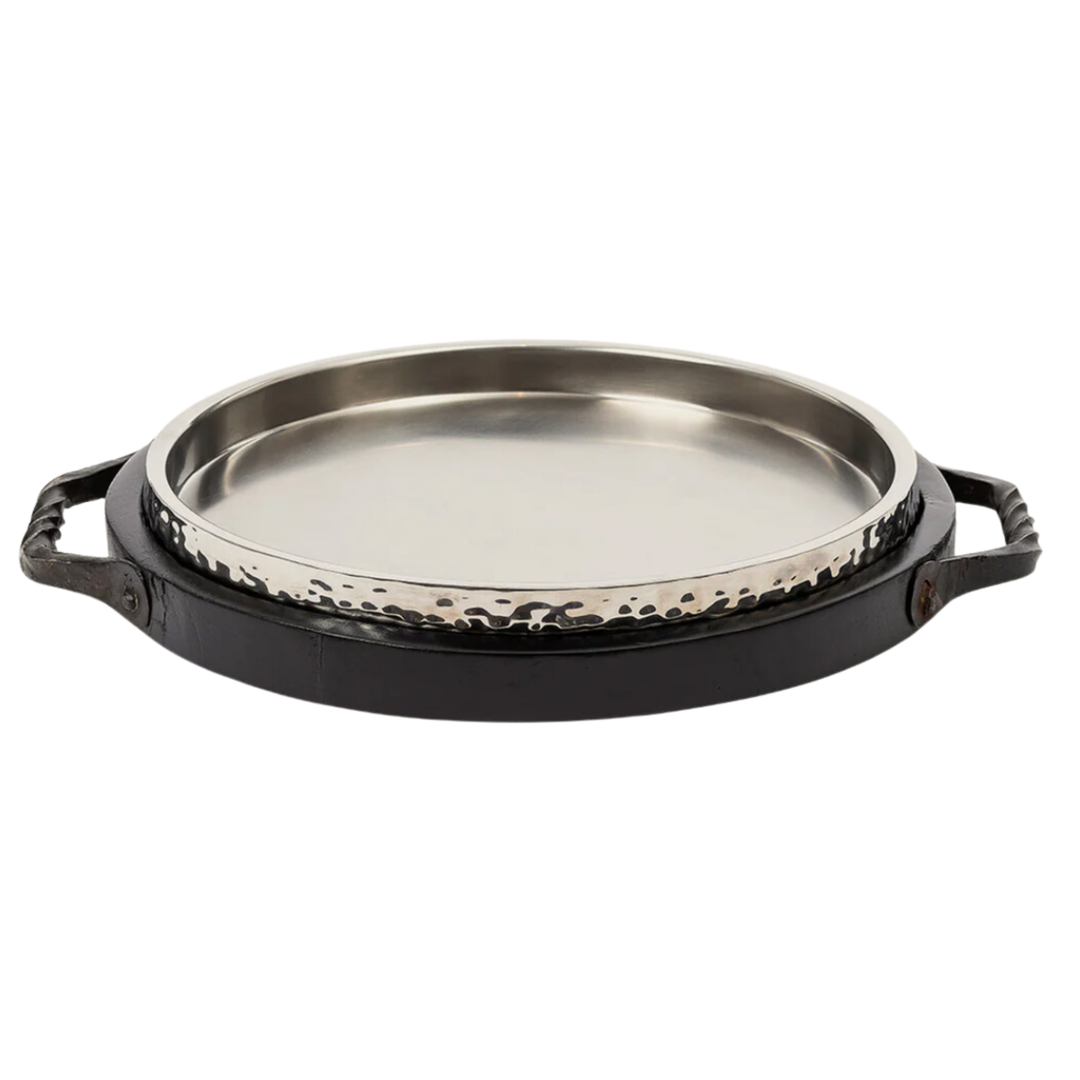 JAN BARBOGLIO Sabado Server Tray With Silver Insert