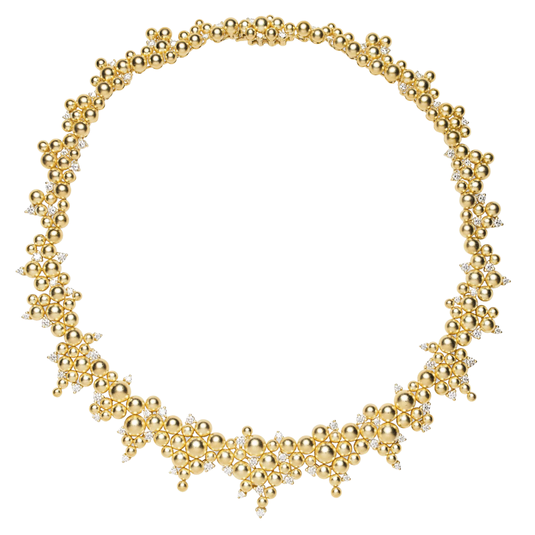 PAUL MORELLI Cascading Golden Lagrange Diamond Necklace Default Title