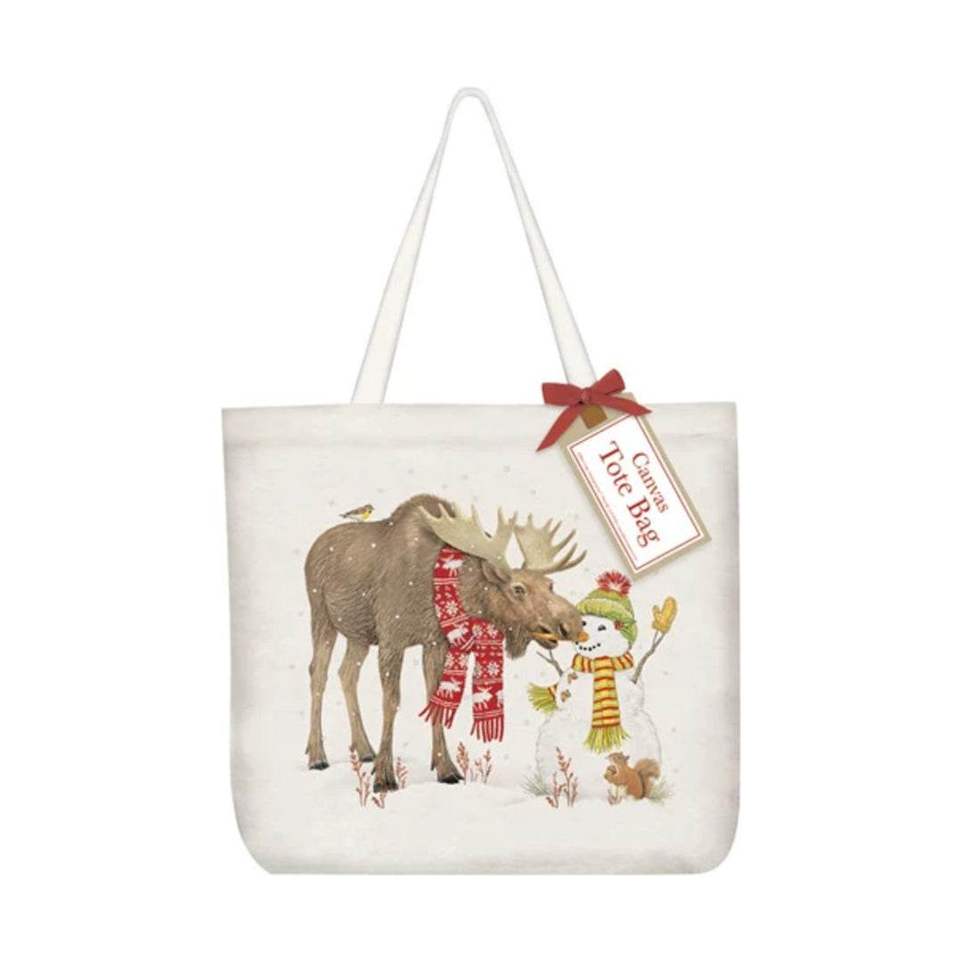 MARY LAKE THOMPSON Moose Snowman Tote Bag Default Title