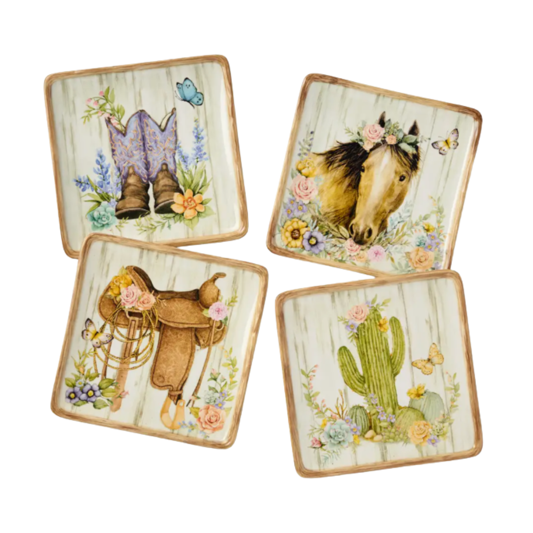 CERTIFIED INTERNATIONAL Individually Sold Rosewood Ranch Canape Plates Default Title