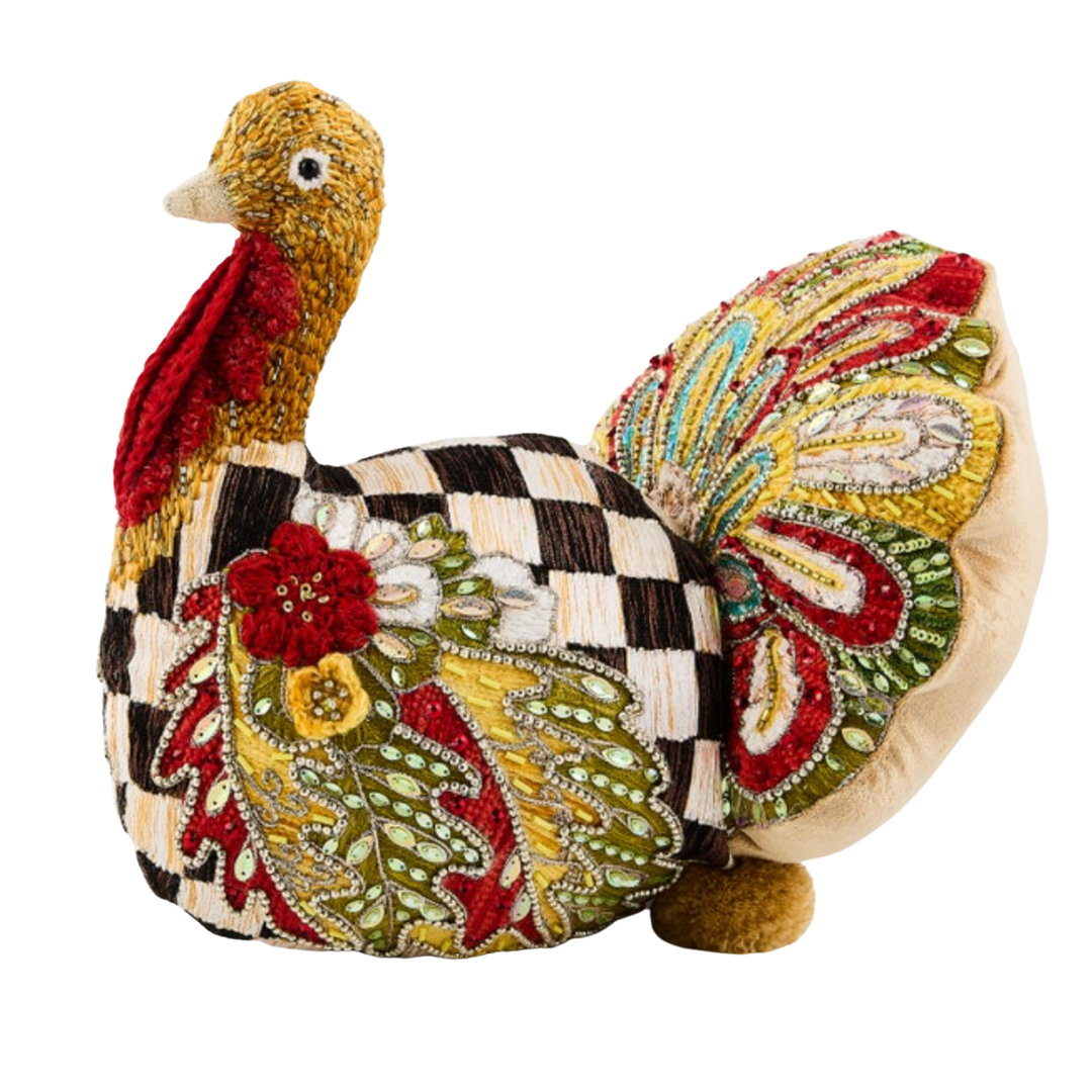 MACKENZIE CHILDS Auroa Turkey Shaped Pillow Default Title