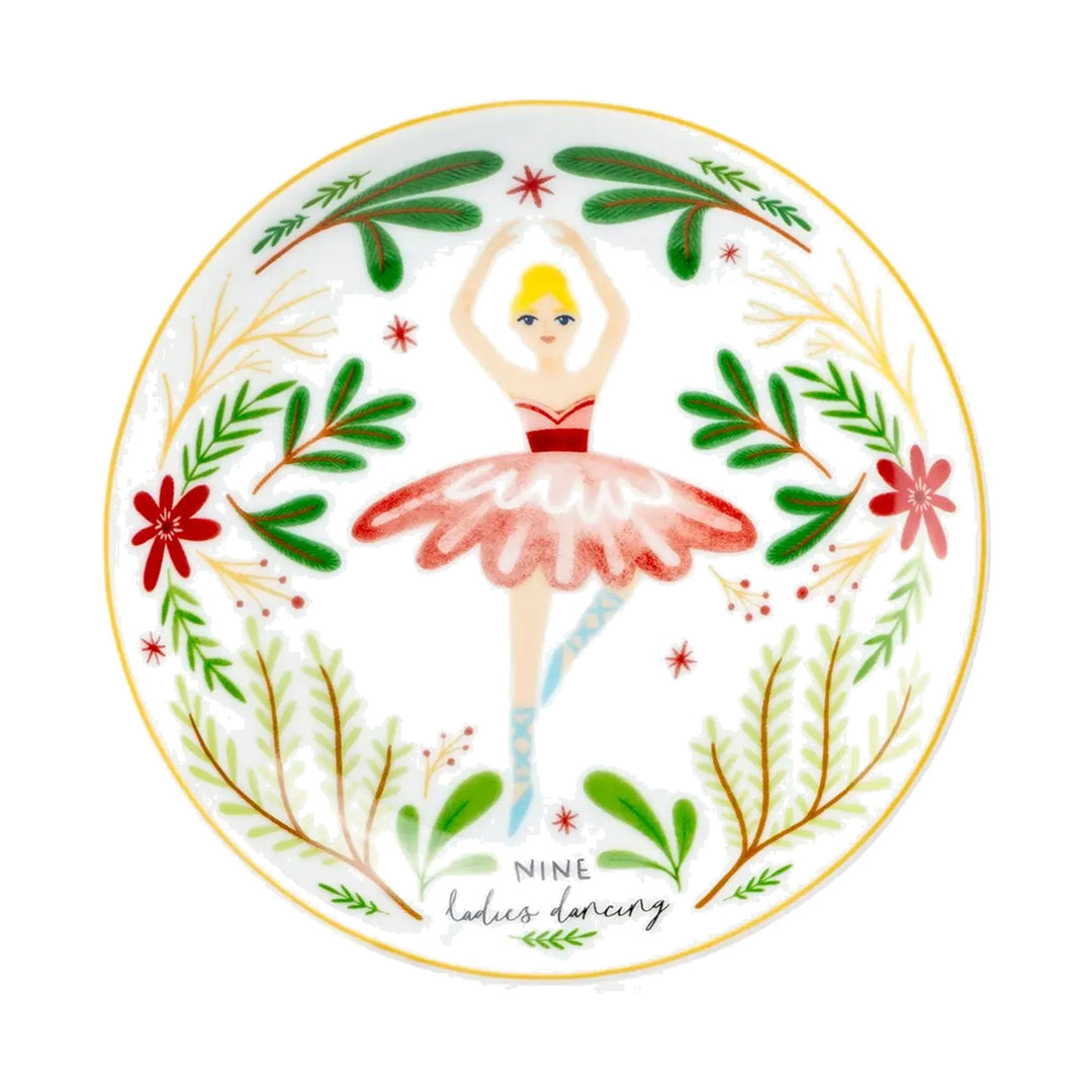 GRACE TEAWARE 12 Days of Christmas Appetizer Plate
