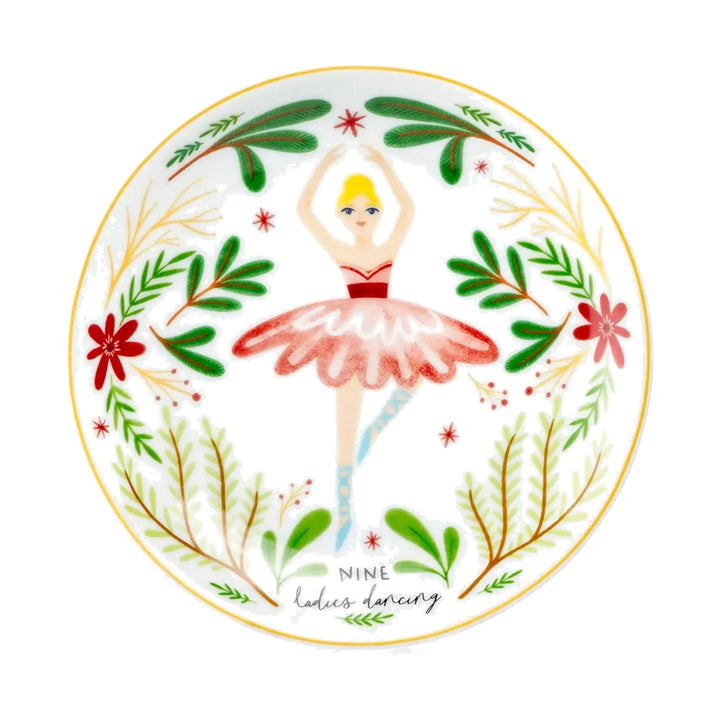 GRACE TEAWARE 12 Days of Christmas Appetizer Plate