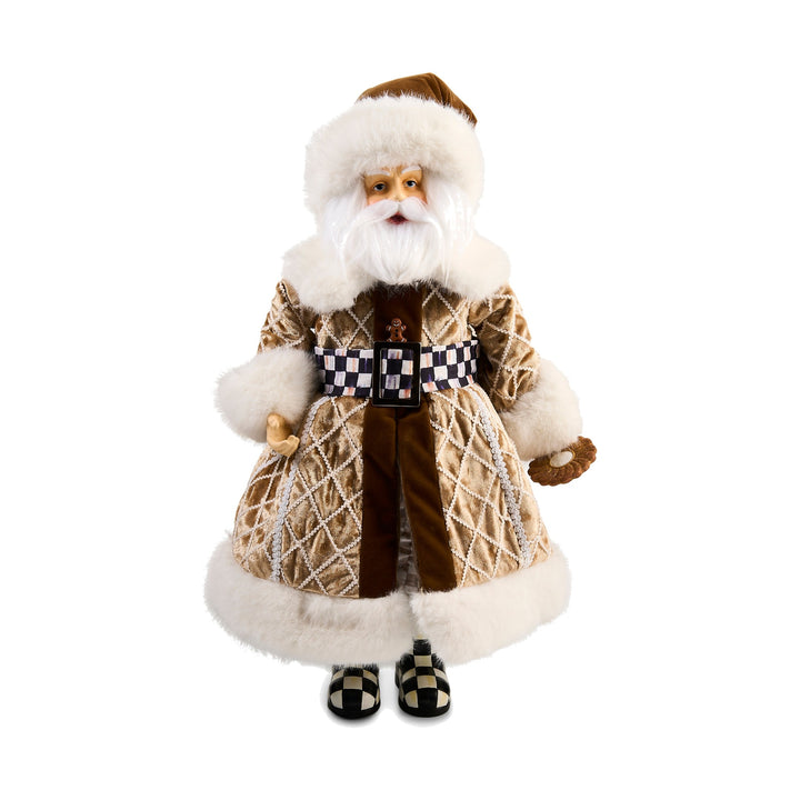 MACKENZIE CHILDS MacKenzie-Childs Gingerbread Fabric Mr. Santa