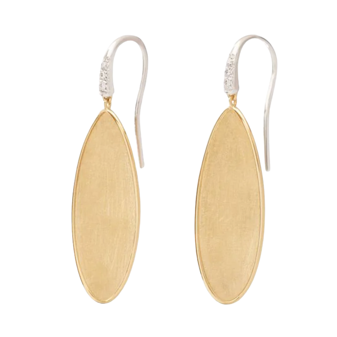 MARCO BICEGO Lunaria 18K Yellow And White Gold Twist Drop Earrings With Diamonds Default Title