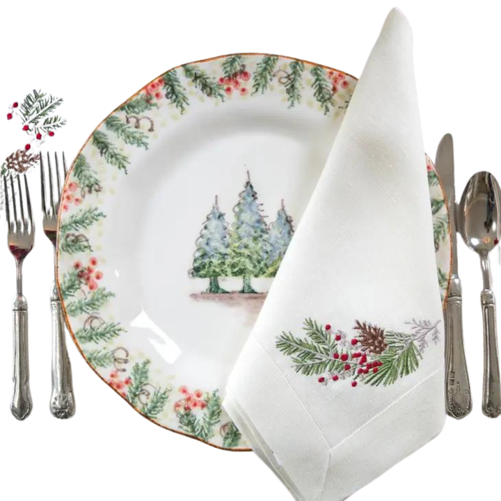 ARTE ITALICA Sprig Cream Dinner Napkin