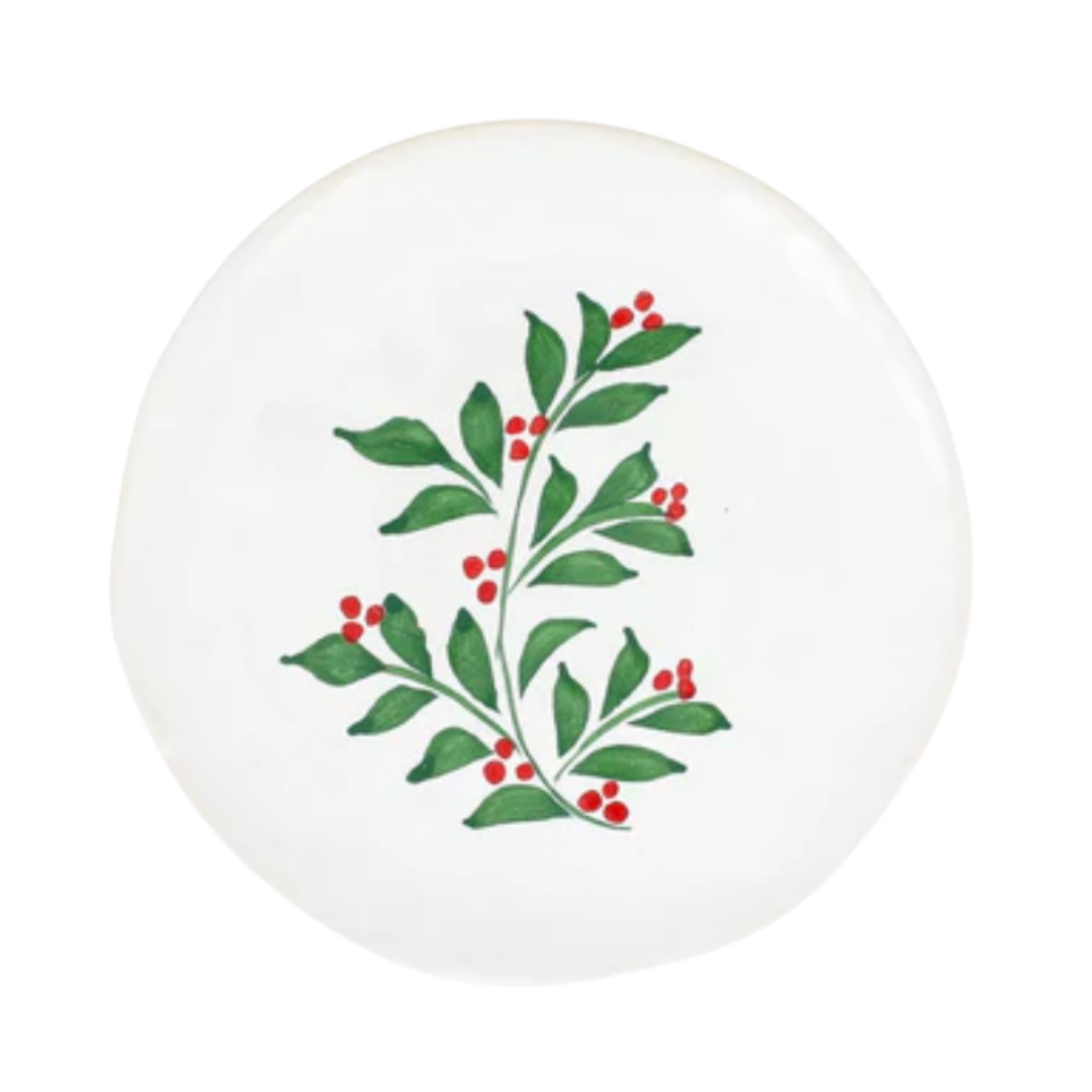 VIETRI Aria Holiday Cocktail Plate Default Title