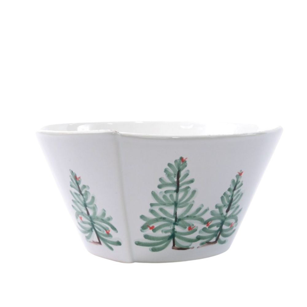 VIETRI Lastra Holiday Medium Stacking Serving Bowl Default Title