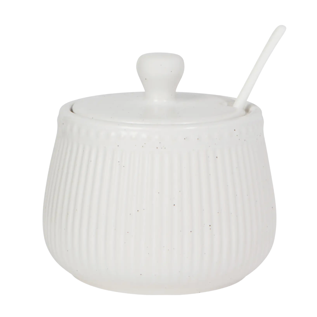 NOW DESIGNS White Speckled Sugar Pot Default Title