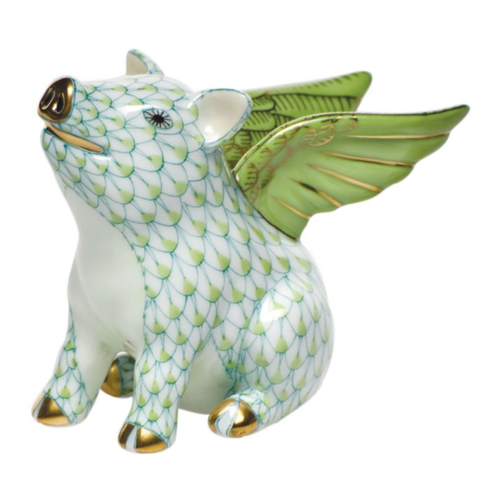 HEREND When Pigs Fly Keylime