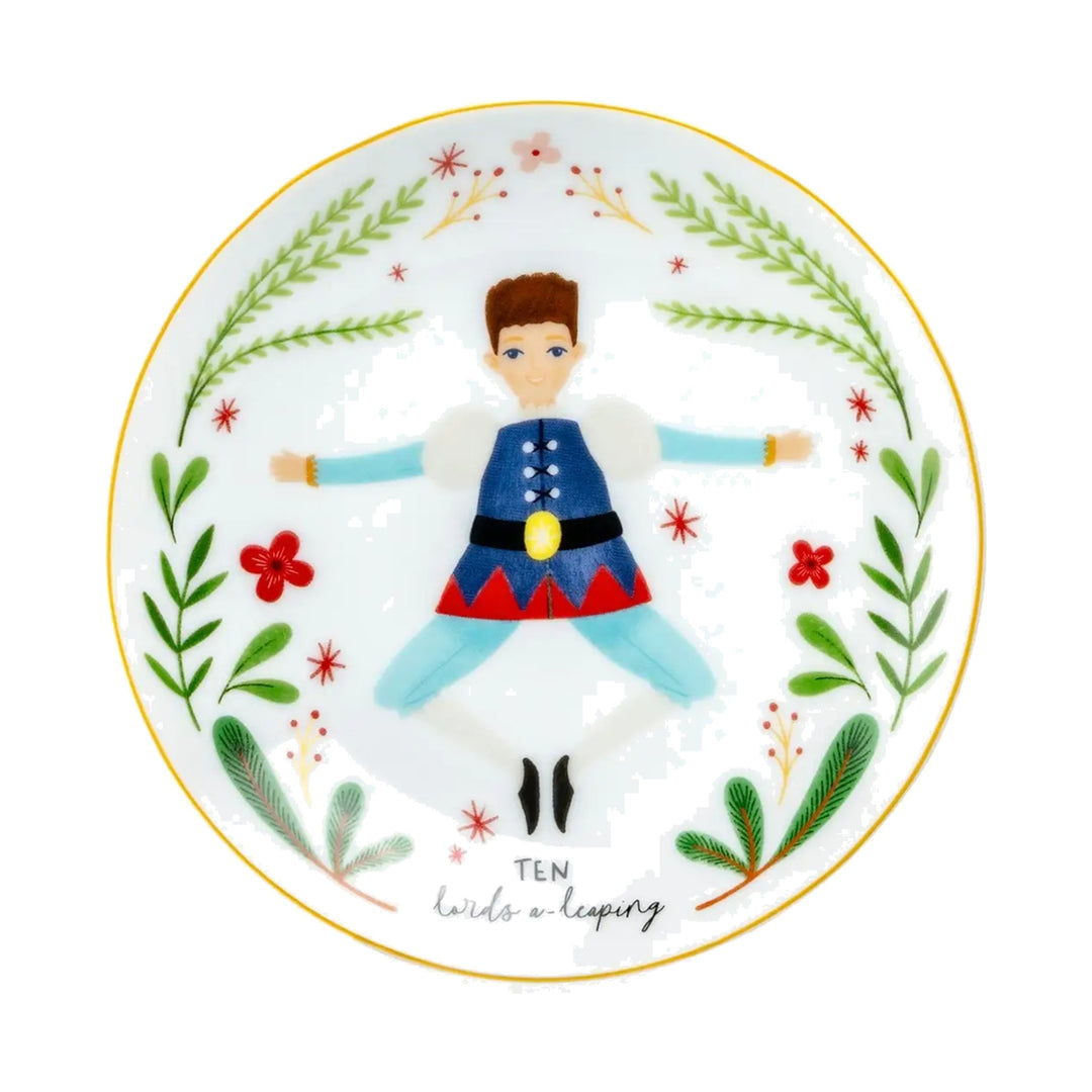 GRACE TEAWARE 12 Days of Christmas Appetizer Plate