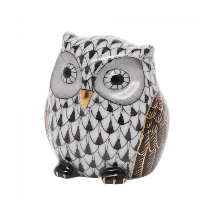HEREND Owlet BLACK