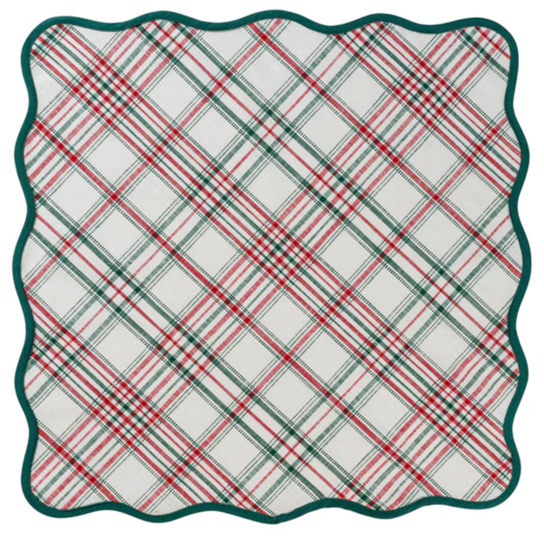 JULISKA Merry Tartan Red And Green Tablecloth Default Title