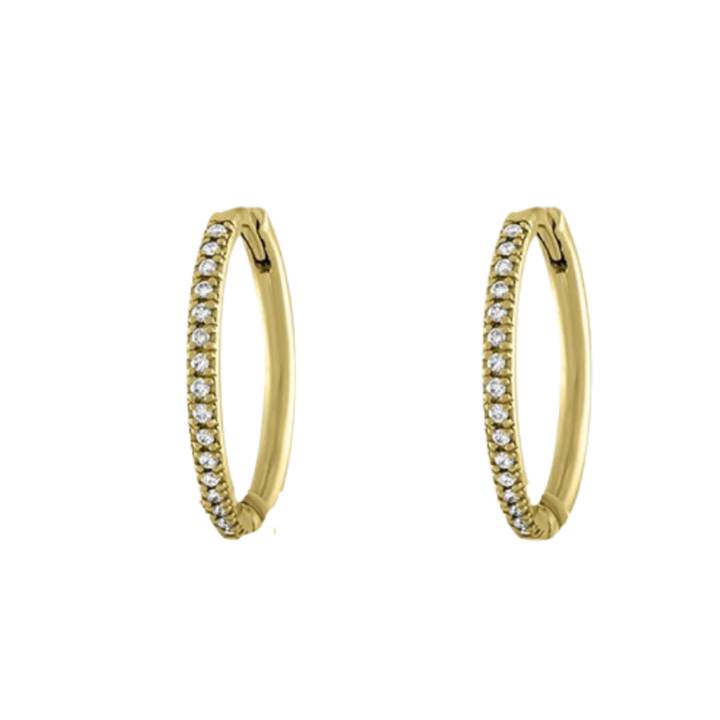 LISA NIK 18K YELLOW GOLD DIAMOND EARRINGS
