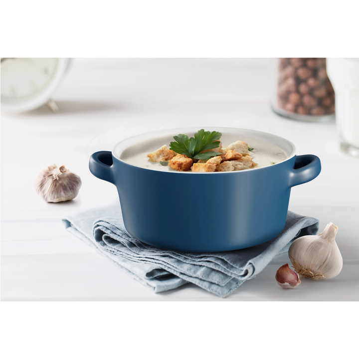 Navy Ceramic Soup Bowl