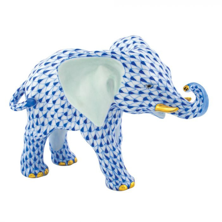 HEREND ROAMING ELEPHANT SAPPHIRE