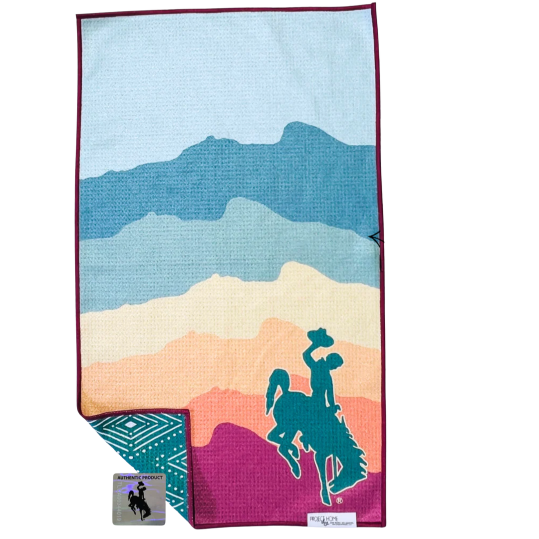 TOWEL COLLECTIVE Summer Collective Wyoming Cowboy Waffle Weave Towel Default Title
