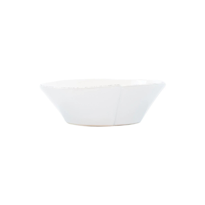 VIETRI Lastra White Small Oval Bowl Default Title