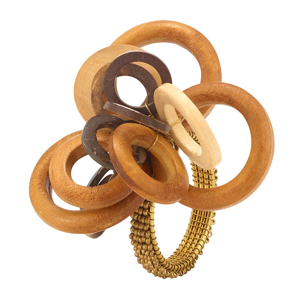 BODRUM INTERLINK WOOD NAPKIN RINGS