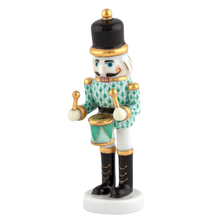 HEREND Nutcracker Drummer GREEN