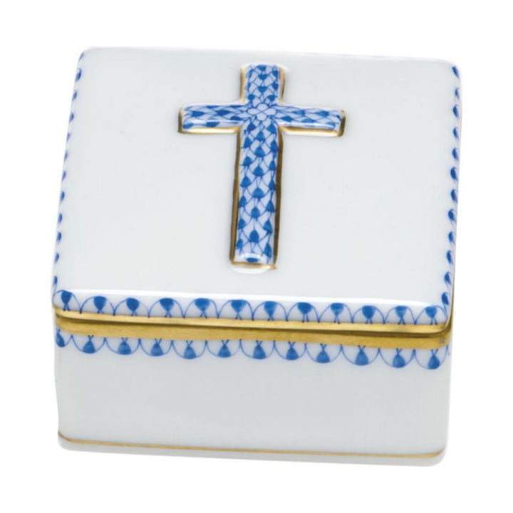 HEREND Prayer Box BLUE