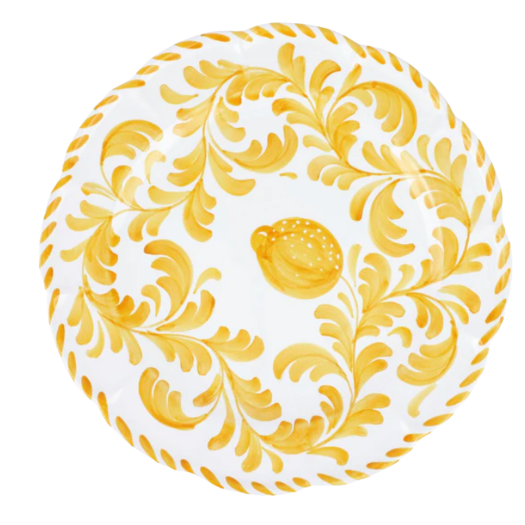 VIETRI Aresso Yellow Round Platter Default Title