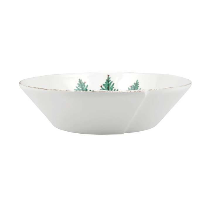 VIETRI Lastra Holiday Melamine Large Shallow Serving Bowl