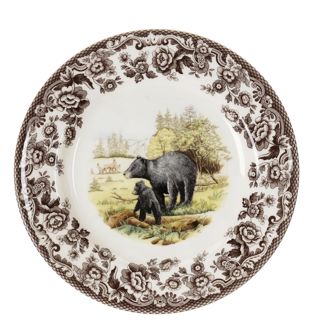 SPODE Woodland Black Bear Salad Plate Default Title