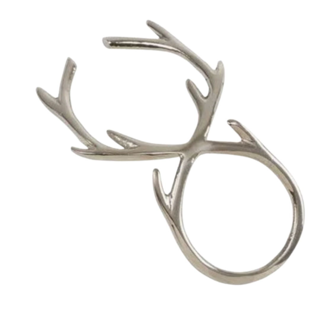 SARO Brass Antler Napkin Ring Default Title