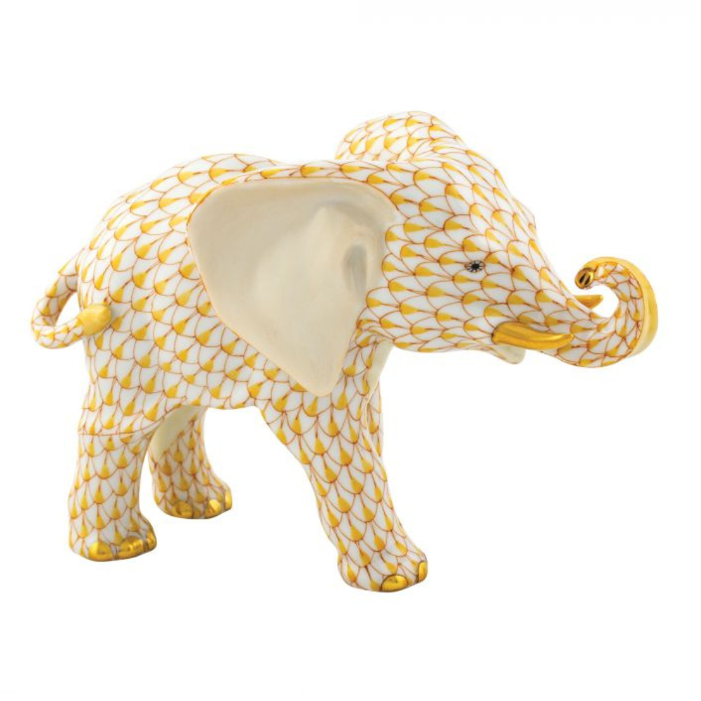 HEREND ROAMING ELEPHANT BUTTERSCOTCH