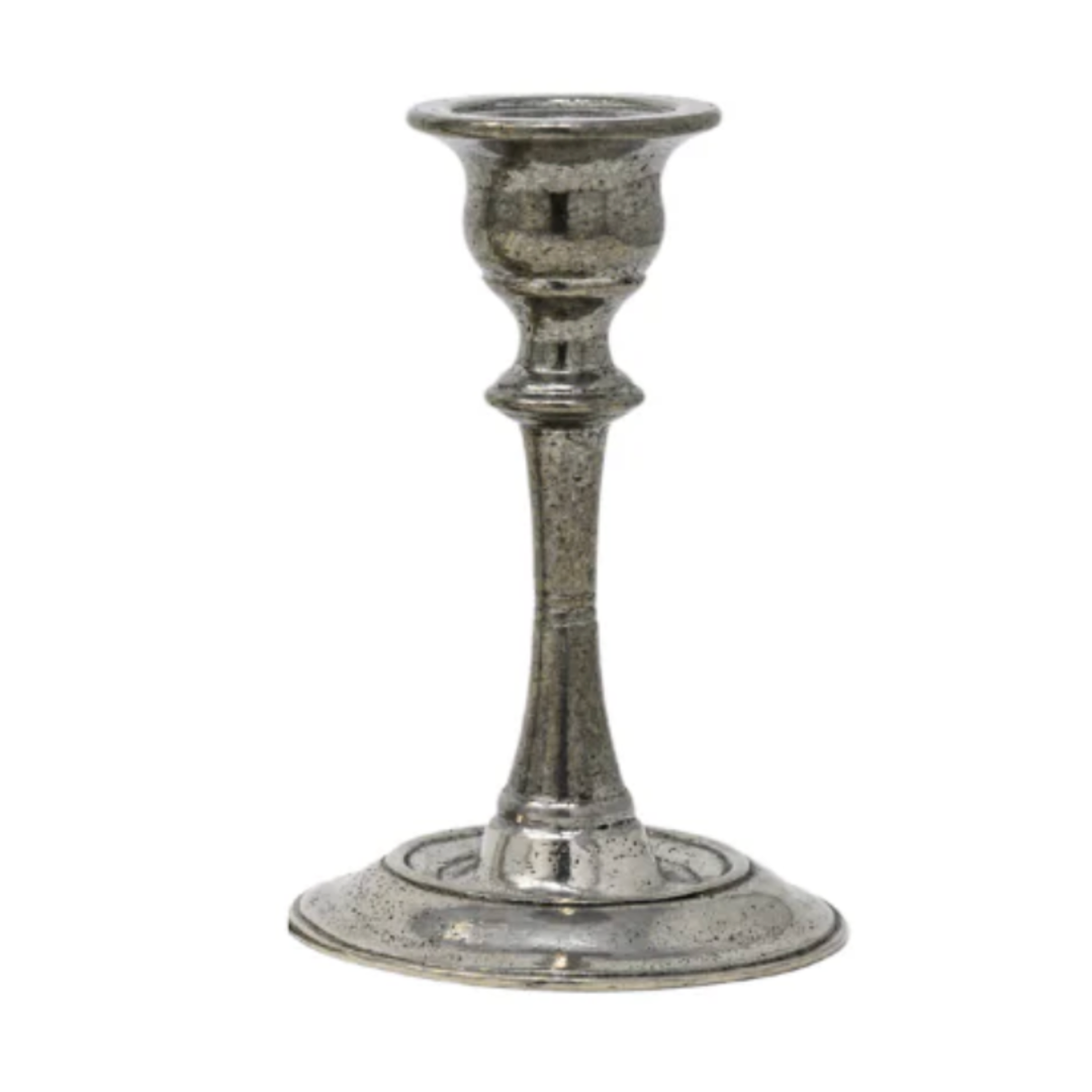 Arte Italica Vintage 6.25" Pewter Candlestick