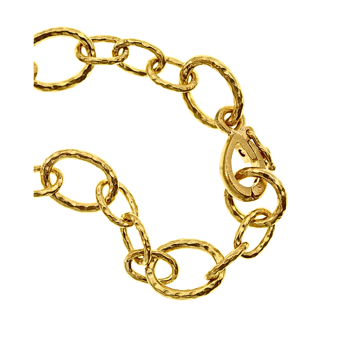Small Garda 19K Yellow Gold Bracelet With Circle Clasp