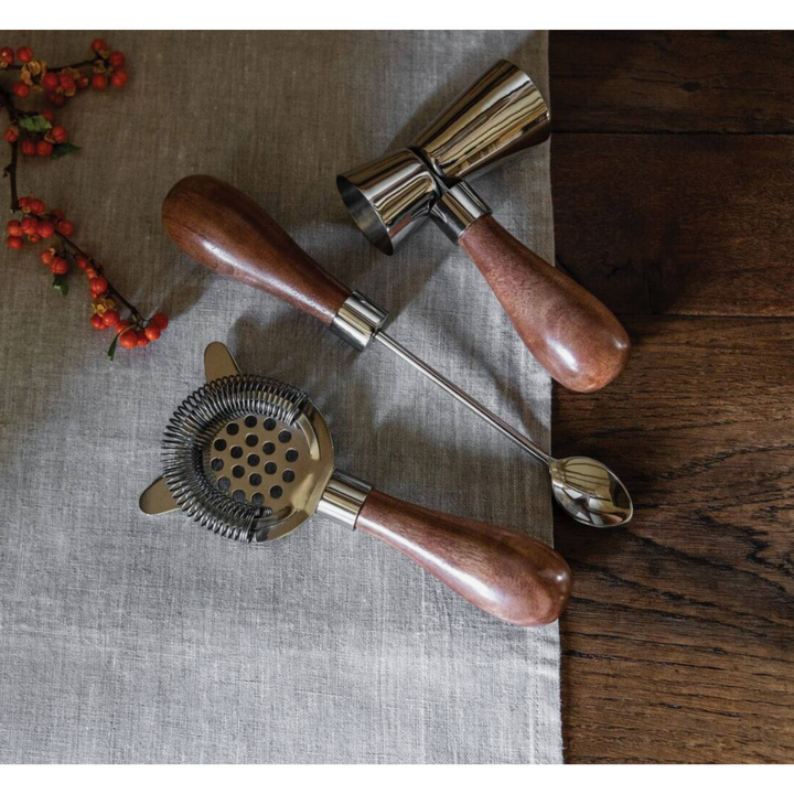 SIMON PEARCE Wood Handled Barware