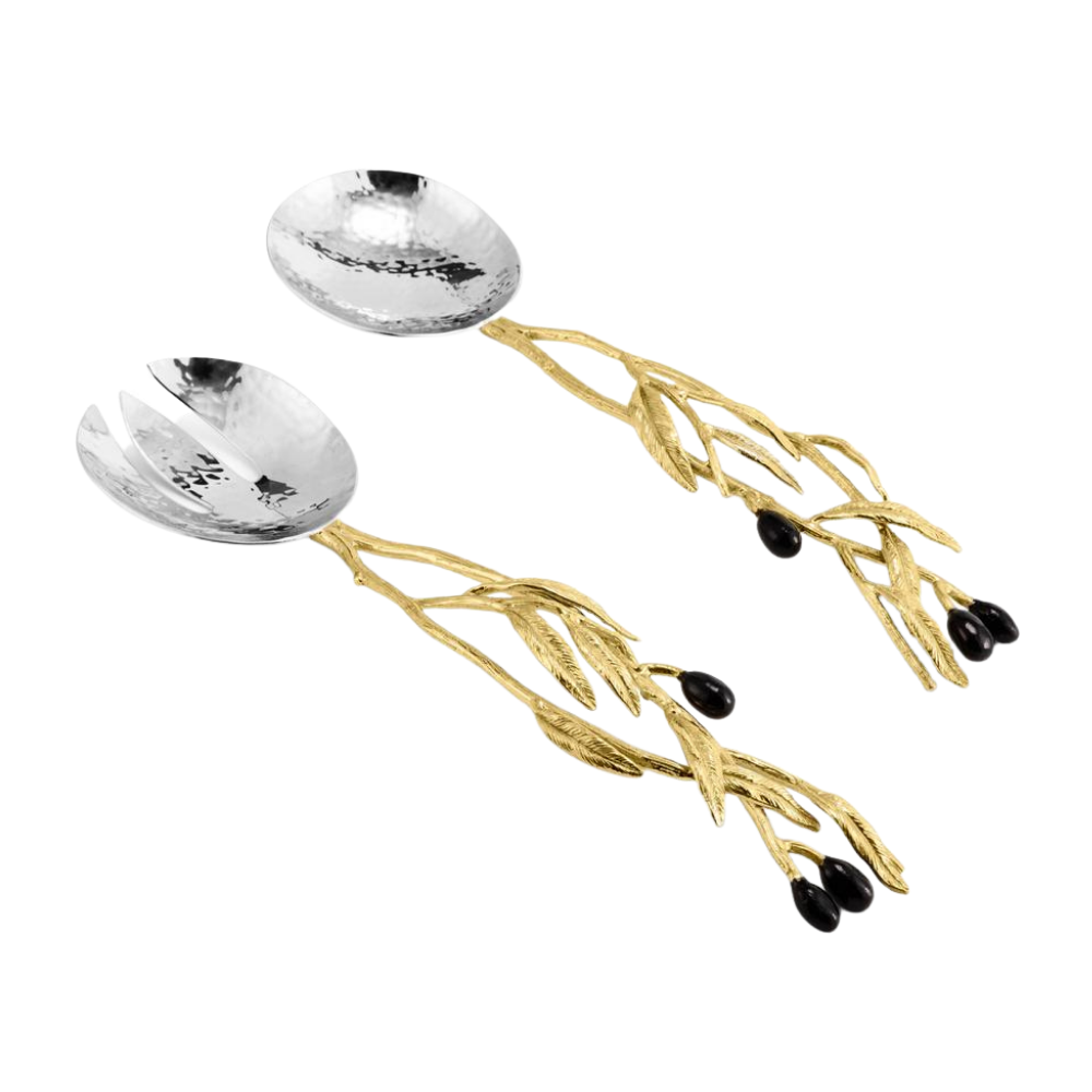MICHAEL ARAM Olive Branch Salad Serving Set