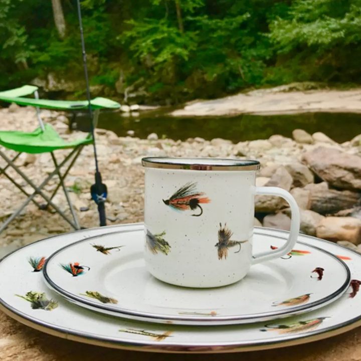 GOLDEN RABBIT Fly Fishing Sandwich Plate