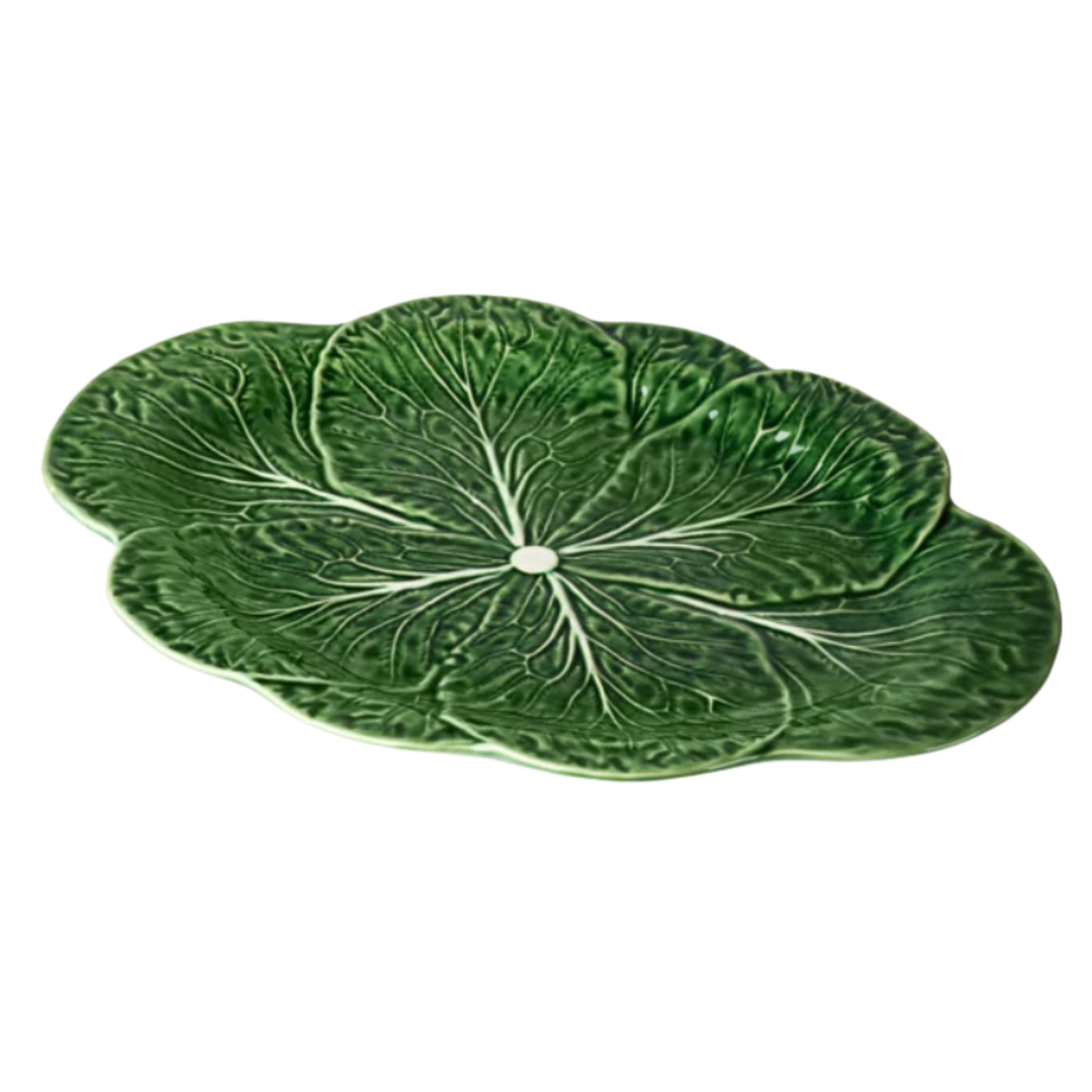 CERTIFIED INTERNATIONAL Le Jardin Cabbage Oval Platter Default Title