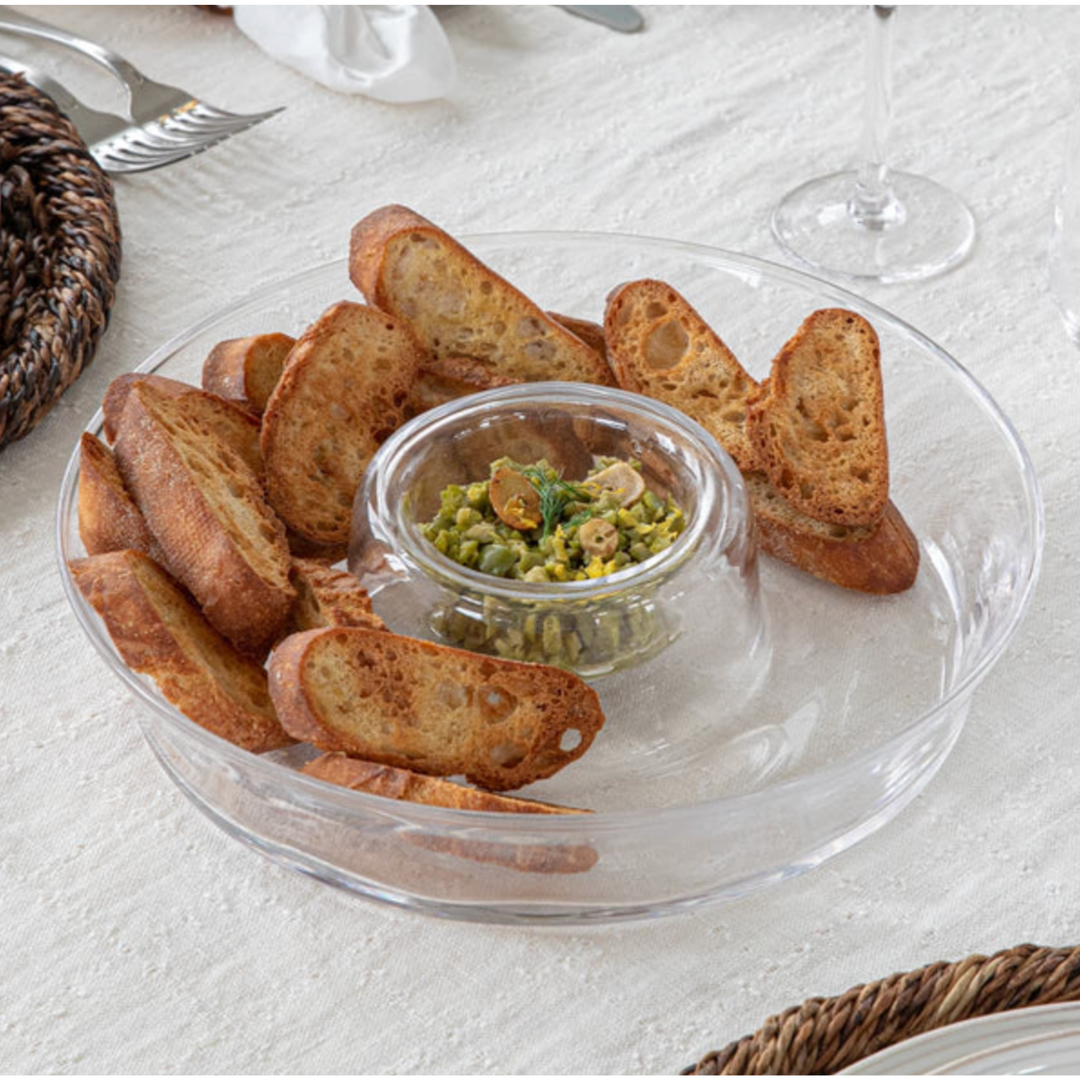JULISKA Puro Glass Chip And Dip