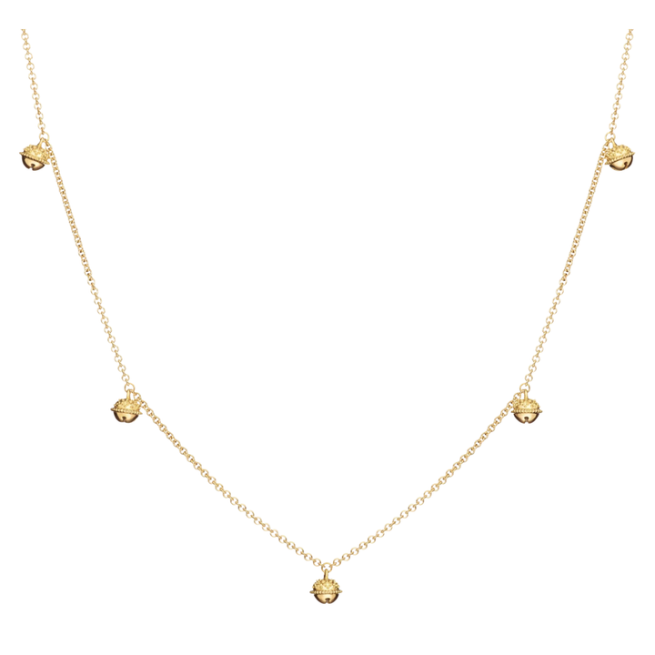 18K Yellow Gold Meditation Bell Necklace (Jingle Version)