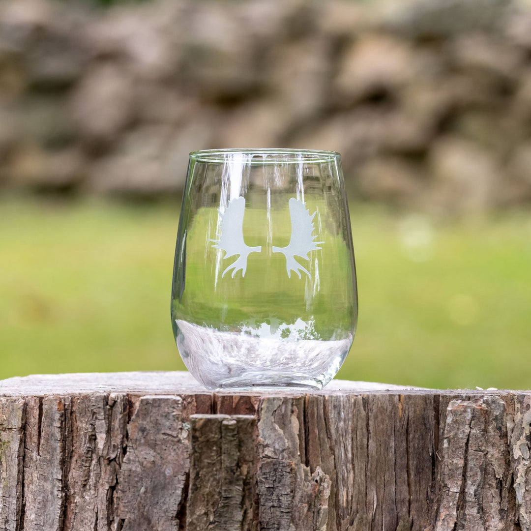 ROLF MOOSE PADDLES STEMLESS WINE GLASS