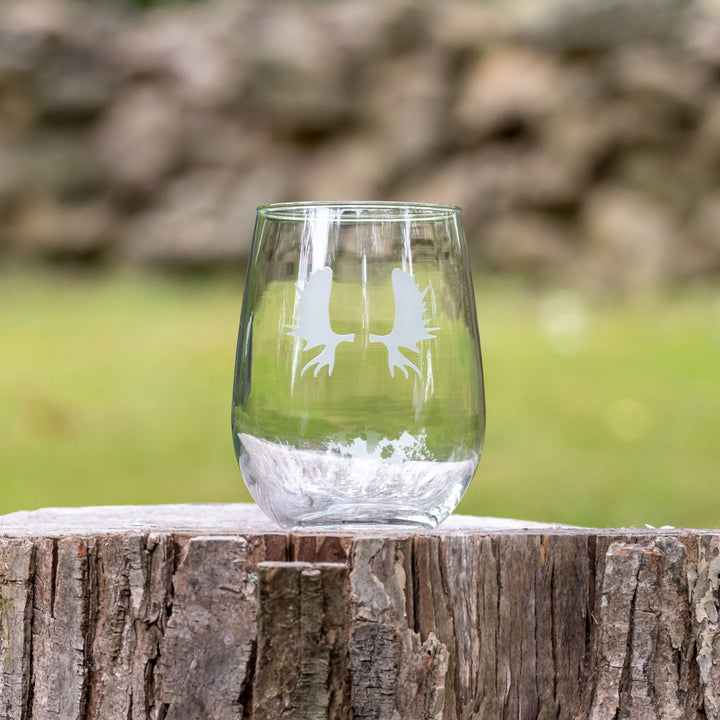 ROLF MOOSE PADDLES STEMLESS WINE GLASS