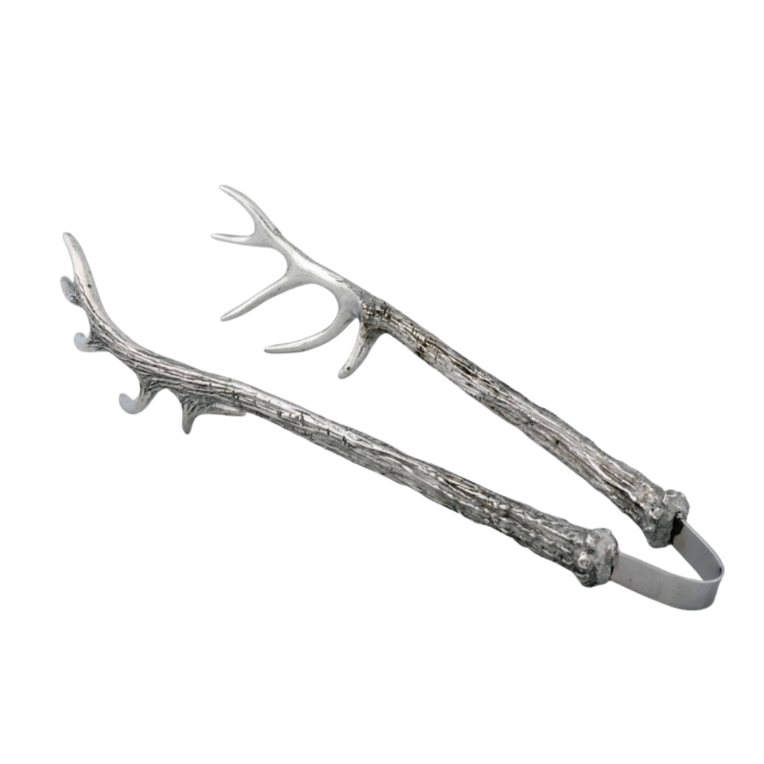 VAGABOND HOUSE Pewter Antler Ice Tongs