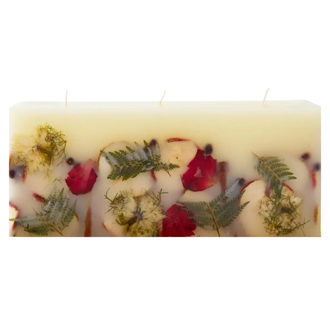 ROSY RINGS Spicy Apple Brick Botanical Candle