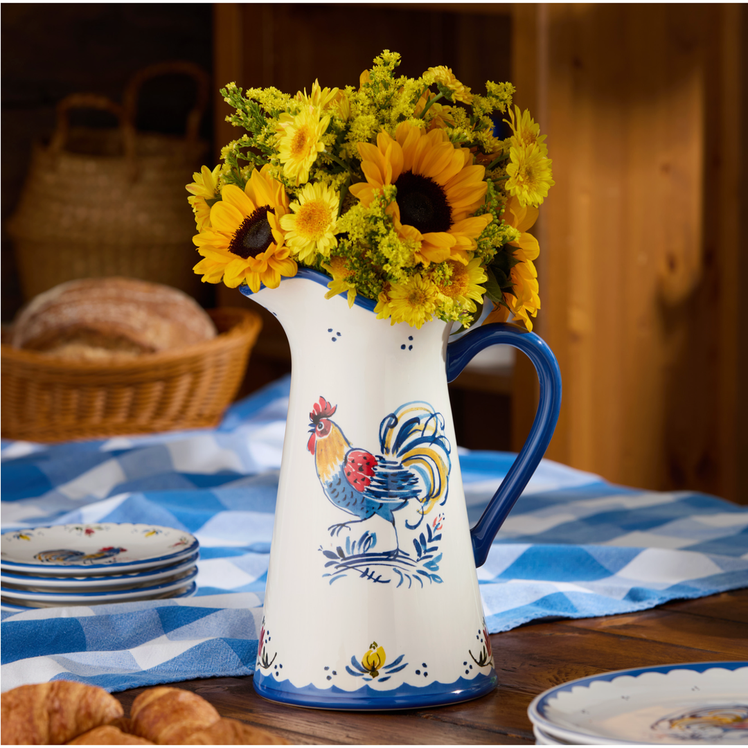CERTIFIED INTERNATIONAL French Rooster Pitcher