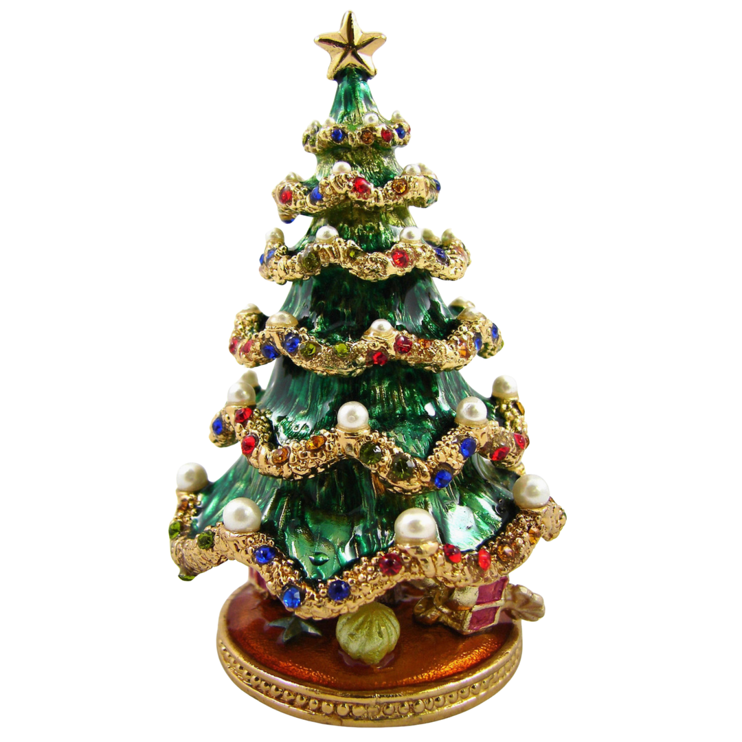 SEA CREATIONS Christmas Tree Jeweled Box