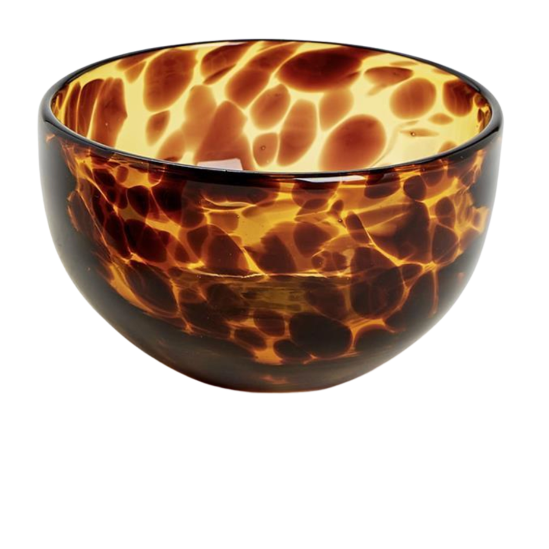 TWO'S COMPANY Individually Sold Tortoise Tidbit Print Bowl