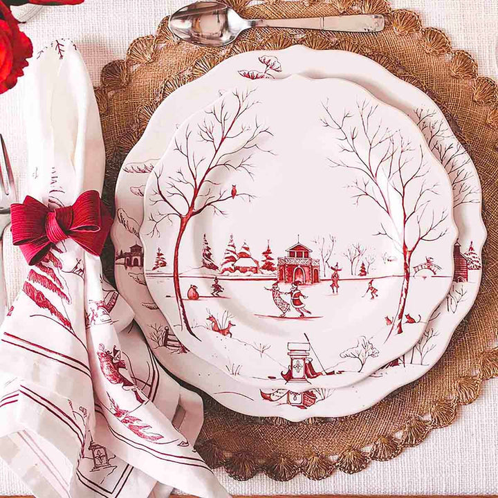JULISKA Country Estate Winter Frolic Ruby Napkin