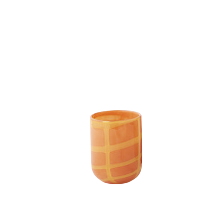 180 DEGREES Terrazzo Yellow And Orange Glass Vase Default Title