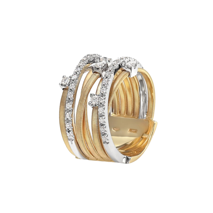 MARCO BICEGO Goa 18K White And Yellow Gold Diamond Ring Default Title
